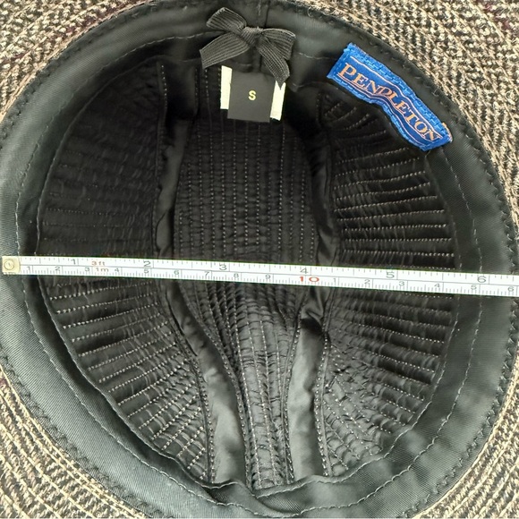 Pendleton Wool Hat Brown Tweed Herringbone Bucket Style Made in USA Size Small - Picture 7 of 8